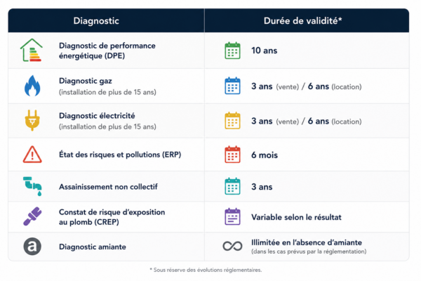 Durée de validité des différents DPE en immobilier - Le Strat Immobilier à Caen
